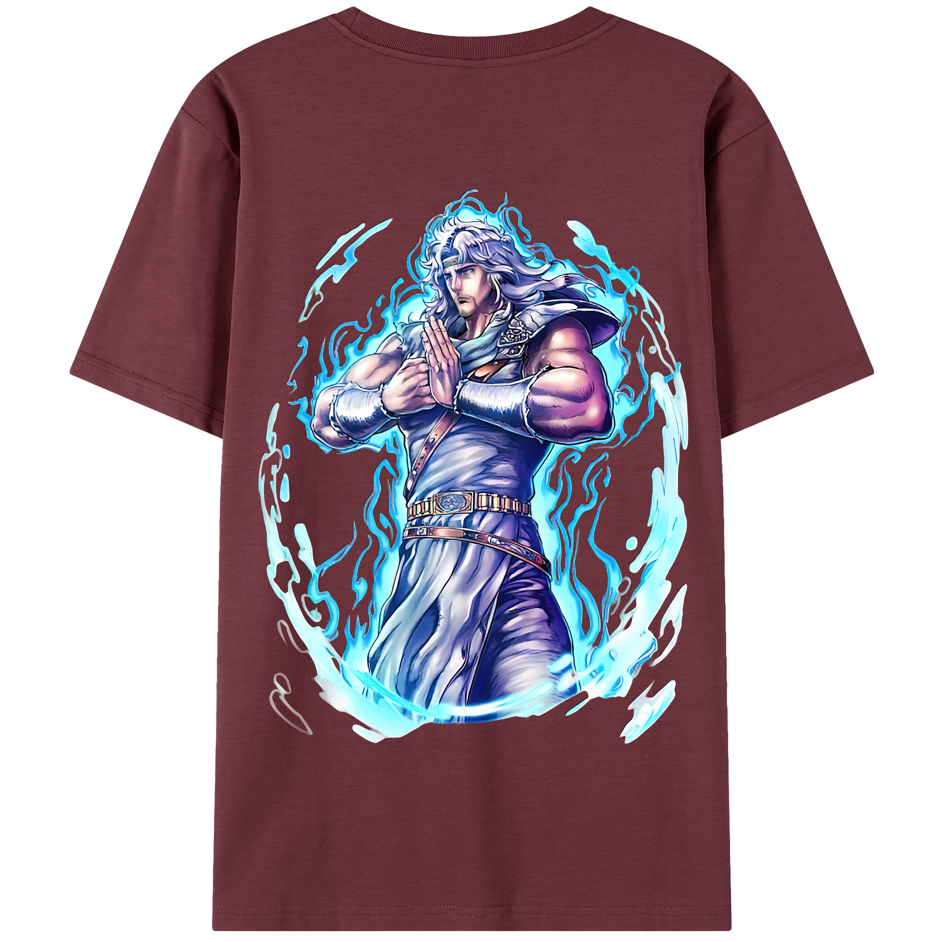 （画像用） 北斗の拳 Fist of the North Star 綿100％半袖Tシャツ（背面プリント）